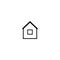 House simple icon vector