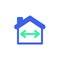 House size icon vector