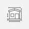 House Size vector concept icon in thin line style