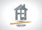 House sketch project icon logo vector