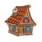 House small village cartoon