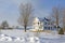 House in snow