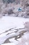 house in snowy forest