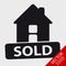 House Sold Vector Icon - Isolated On Transparent Background