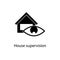 house supervision icon. Element of minimalistic icon for mobile concept and web apps. Signs and symbols collection icon for websit