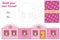 House Template Paper Model Pink