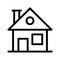 House thin line vector icon