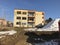 A house to be destructed, partially dismantled in Urdorf Switzerland