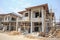 House under construction with autoclaved aerated concrete block