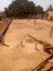 House under construction. View of Dalle on the ground floor. Urbanization works in the suburbs of the city of YaoundÃ©.