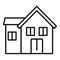 House utilities icon, outline style