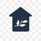 house vector icon isolated on transparent background, house tra