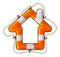 House vector isolated lifebuoy