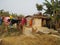 House of weaker section people who belongs below poverty line in madhubani India