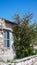 House with window stone Bush green Cyprus