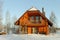 House in winter season.
