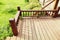 house wooden deck wood outdoor backyard patio in garden