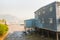 House on wooden stilts, Tai O, Lantau island, Hong Kong, China