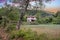 House in Zarouhla village. Acahia, Greece. mountainous landscapes at winter