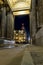 The house of Zinger through the colonnade of the Kazan Cathedral