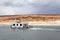 Houseboat floating in Lake Powell