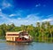 Houseboat on Kerala backwaters, India