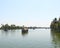 Houseboats in Backwaters in Kerala, India