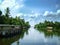 Houseboats on the famous Backwaters of Alleppey aka Alappuzha in Kerala