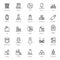 Household Accessories Line Icons Pack