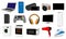 Household appliances and electronic devices realistic, vector. Icon set.