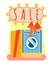 Household Appliances Shop Sale Vector Illustration