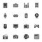 Household Appliances vector icons set