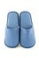 Household blue slippers