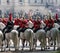 Household Cavalry taking part in the Trooping the Colour ceremony, London UK