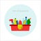 Household chemicals Vector illustration