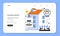 Household gas appliance web banner or landing page. Annual checking