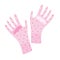 Household gloves, pink rubber gloves for housewife, decorative protective latex gloves for house cleaning and dishwasing