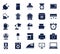 Household glyph icon set , designed for web