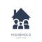 Household icon. Trendy flat vector Household icon on white background from smart home collection