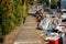 Household miscellaneous rubbish items put on curbside for council bulk waste collection