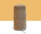 Household rope brown on white background