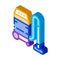 Household vacuum cleaner isometric icon vector illustration