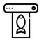 Household vacuum sealer line icon vector illustration