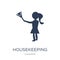 Housekeeping icon. Trendy flat vector Housekeeping icon on white