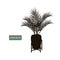 Houseplant indoor palm in a pot and decorative vintage plant stand