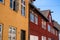 Houses in the aincient town of Elsinore - Helsingor, Denmark.