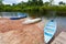 Houses along Amazonas river. Brazilian panorama