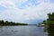 Houses along Amazonas river. Brazilian panorama