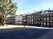 Houses at Bedford Square Garden in a desert street in London