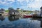 Houses and boats in Peggy`s Cove, Nova Scotia